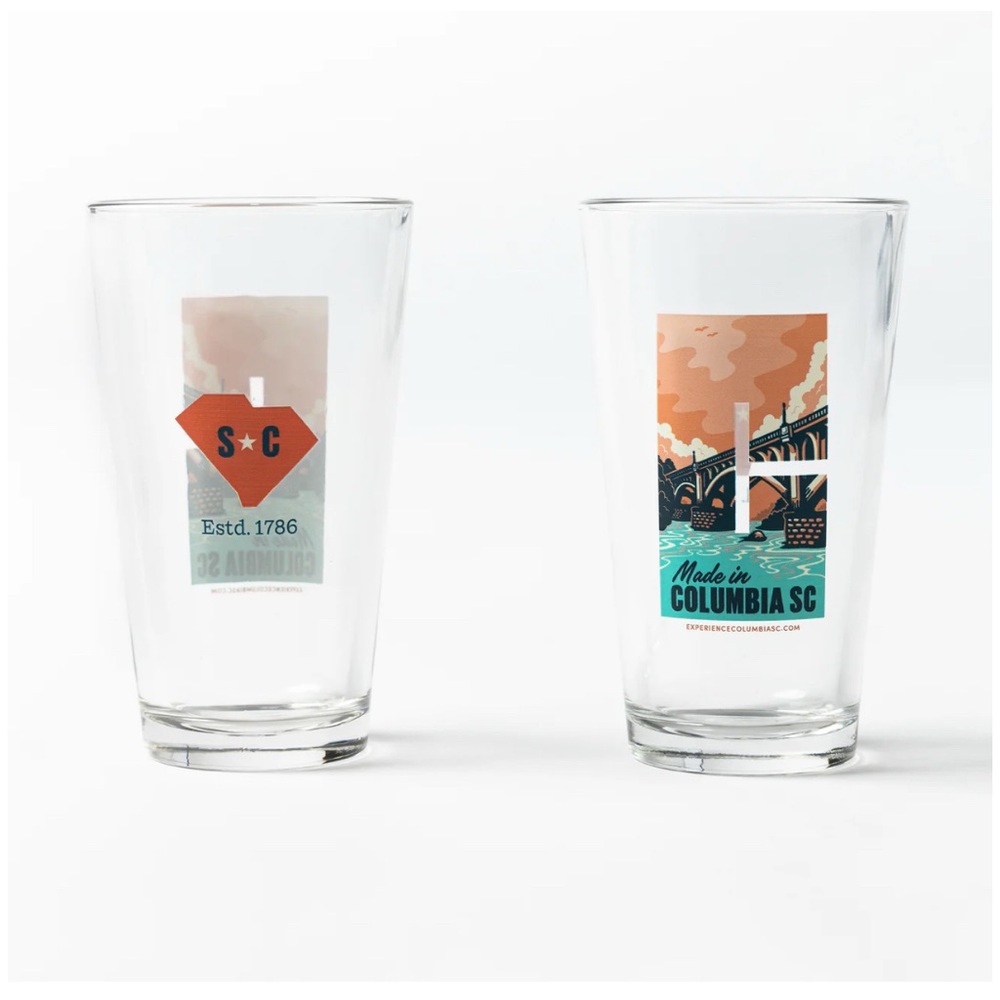Columbia SC Themed Glass Set
